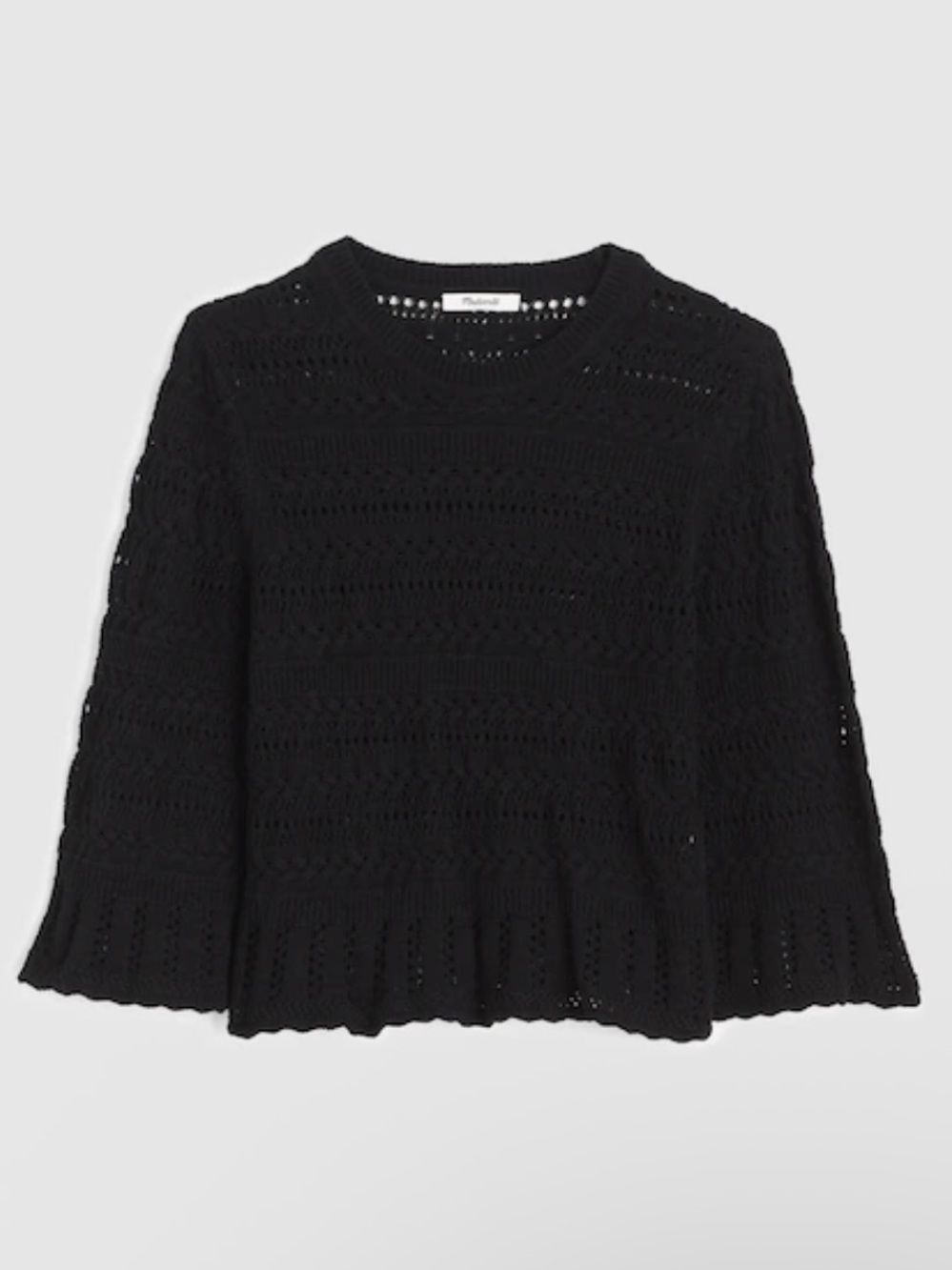 Madewell Scalloped-Trim Sweater Tee